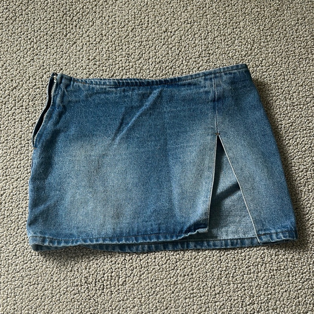 Edikted Denim Blue Women's Skirt